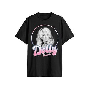 Dolly Parton Men's Dollywood Icon Graphic Tee Shirt Size 2XL BLACK NIP